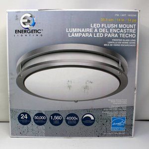 14 Inch LED Flush Mount Ceiling Light Brushed Nickel Finish